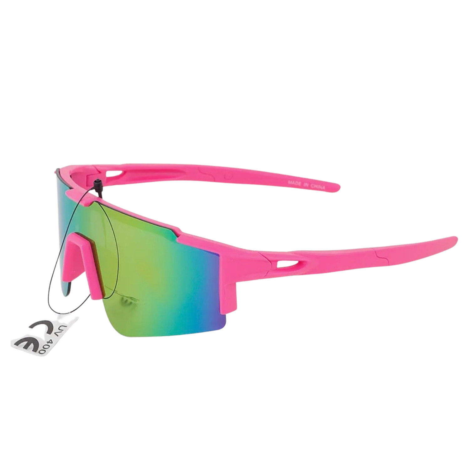 Kids Bright Curved Shield Sunglasses