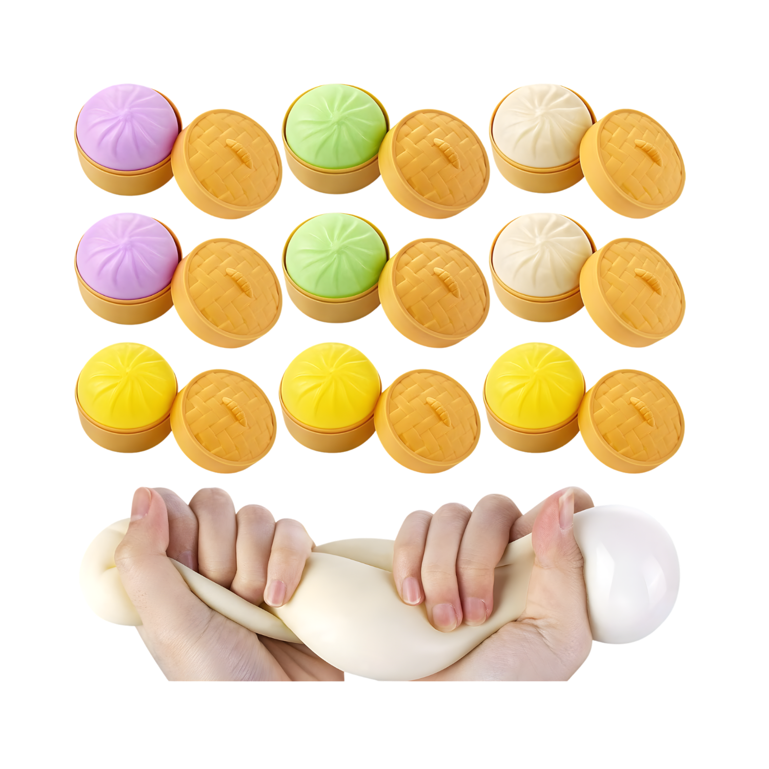 Steamed Bun Squishy Toy